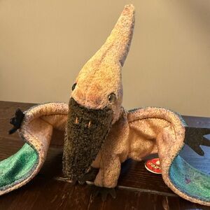 TY Original Beanie Baby “Swoop”™ the Pterodactyl 2000 PE Pellets w/ Tag Error